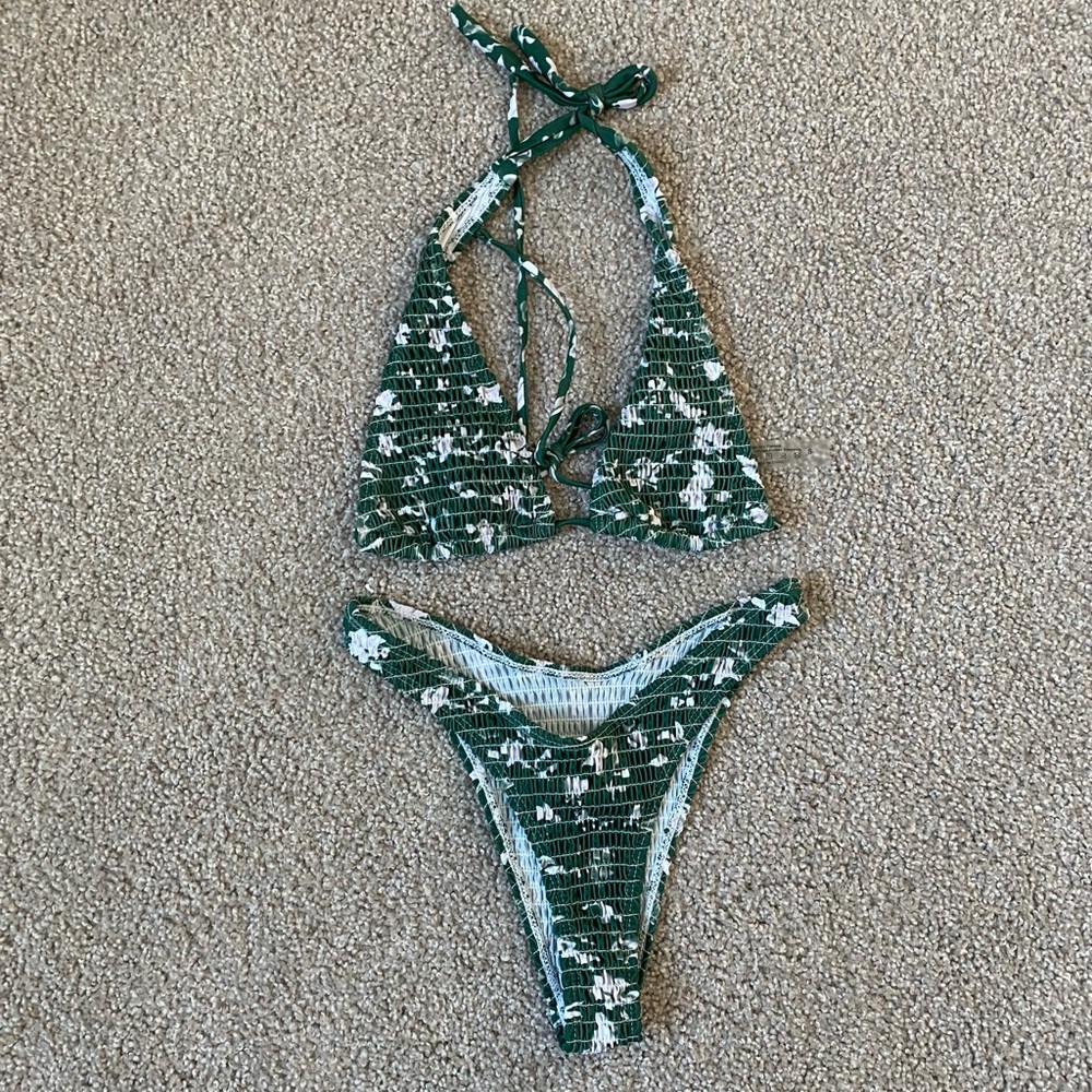 green bikini